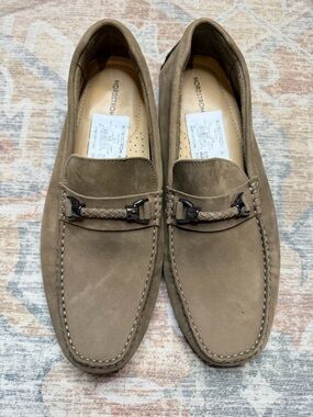 Nordstrom Men’s Taupe Suede Bit Loafers